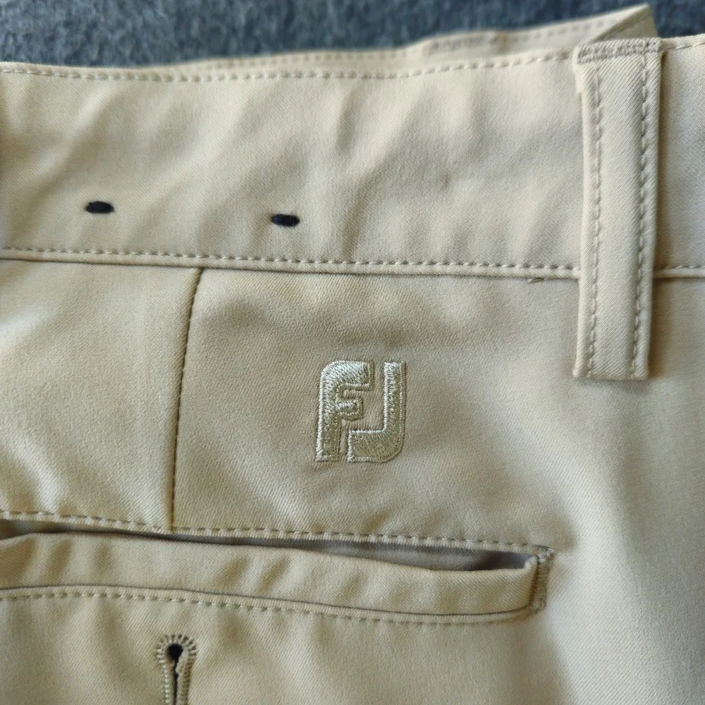 FootJoy Mens Performance Golf Pants Tan‎ Khaki Stretch Flat Front 34x34 1009440